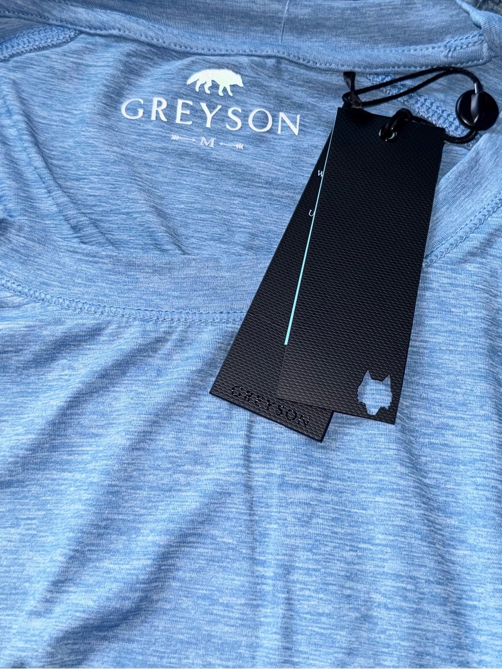 Greyson Men's Light Blue Heather Sleeveless Tank - Picture 2 of 6